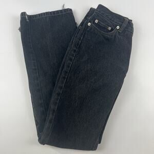 Vintage 90s Tommy Hilfiger Women’s Black Jeans Size 2 Straight Leg Y2K